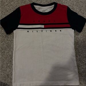 Tommy Hilfiger Kids' Red, White, and Black Tee